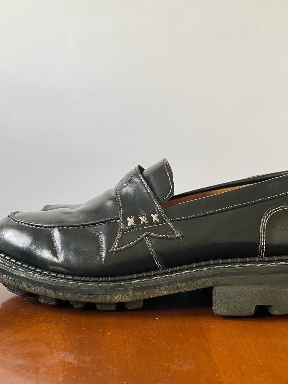 John Fluevog Black Leather Loafers | US 9 - Picture 3 of 8
